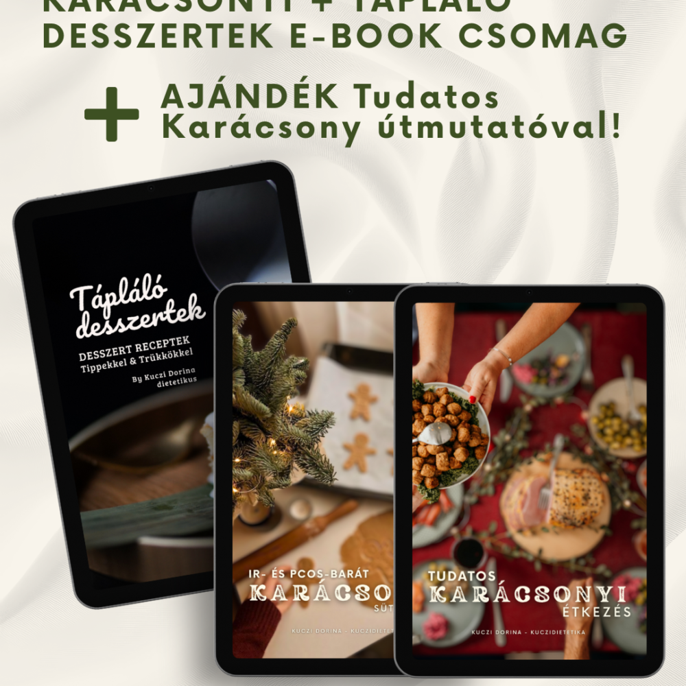Karácsonyi + Tápláló Desszertek e-book csomag – most AJÁNDÉK Tudatos Karácsony útmutatóval!